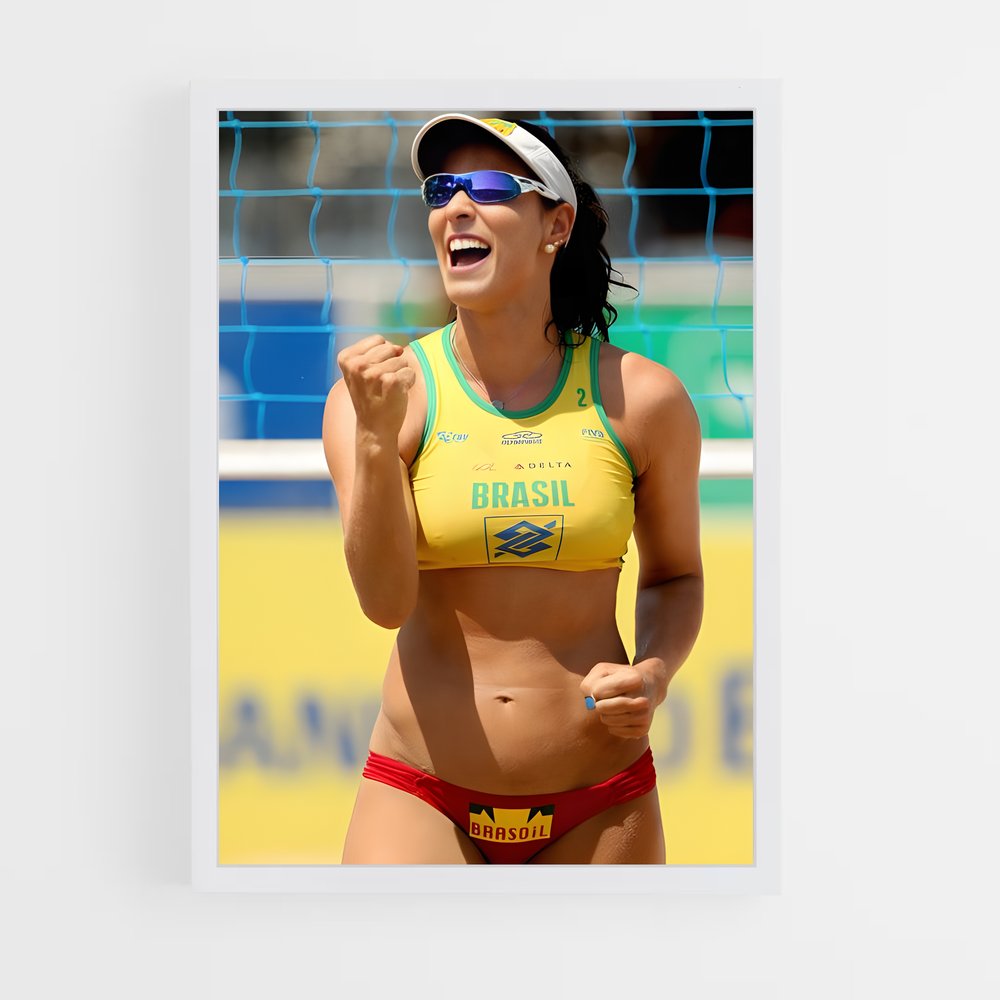 Poster Beach Volley Brésil – affiche Beach-volley (vue 3)